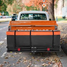 VEVOR 1524x610x152 mm/60*24*6 inch Hitch Mount Cargo Carrier, 227kg Capacity Folding Trailer Hitch Cargo Basket & Waterproof Cargo Bag, Luggage Carrier Rack Fits 2" Hitch Receiver with Net for SUV Truck Pickup