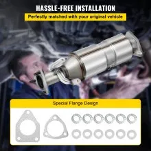 VEVOR Catalytic Converter Direct Sliver For  Honda Accord 2003-2007