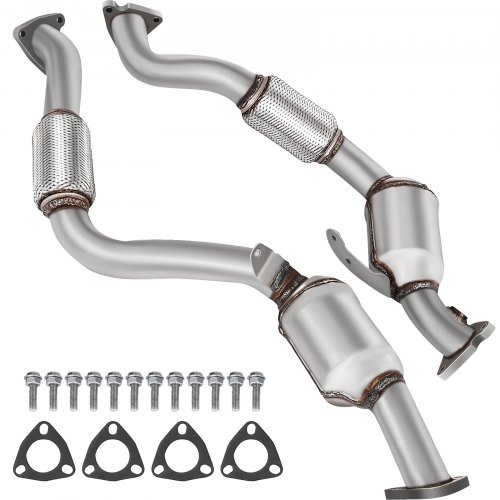 Pair of Catalytic Converter Fits 2008 2009 Audi Q7 3.6L V6