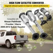 VEVOR Exhaust Manifold 05-11 Nissan Frontier Exhaust Manifold Bolts Gasket Combination 4.0L OEM Quality High Flow Catalytic Converter for 2005-2011 Nissan Frontier/Xterra/Pathfinder(EPA Compliant)