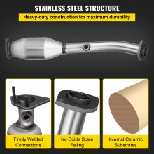 VEVOR Exhaust Manifold 05-11 Nissan Frontier Exhaust Manifold Bolts Gasket Combination 4.0L OEM Quality High Flow Catalytic Converter for 2005-2011 Nissan Frontier/Xterra/Pathfinder(EPA Compliant)