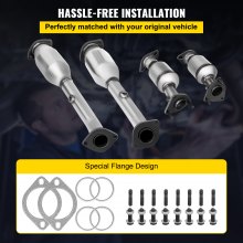 VEVOR Exhaust Manifold 05-11 Nissan Frontier Exhaust Manifold Bolts Gasket Combination 4.0L OEM Quality High Flow Catalytic Converter for 2005-2011 Nissan Frontier/Xterra/Pathfinder(EPA Compliant)