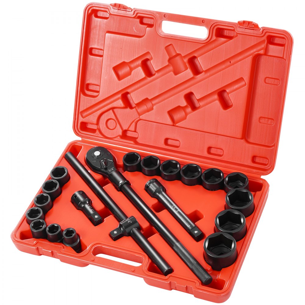 Impact Socket Set Impact Sockets 3/4 Inches 21 Piece 3/4 Inches to 2 ...
