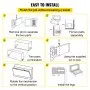 DIY Murphy Bed Springs Mechanism Hardware Kit Horizontal for Twin Size Bed