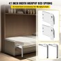 VEVOR Murphy Mounting Wall Springs Mechanism Heavy Duty Support Hardware DIY Kit for Queen Twin Size Bed (Horizontal), White