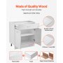 VEVOR White Shaker Base Cabinet with Drawer, 31-Inch Unassembled Drawer Base Cabinet, 31" W x 19" D x 32" H Ready to Assemble Cabinet with Soft-Close Doors and Adjustable Shelf, for Home Office