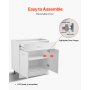 VEVOR White Shaker Base Cabinet with Drawer, 31-Inch Unassembled Drawer Base Cabinet, 31" W x 19" D x 32" H Ready to Assemble Cabinet with Soft-Close Doors and Adjustable Shelf, for Home Office