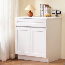 Shaker Base Cabinet 36" W x 24" D x 34.5" H Ready to Assemble with Drawer White