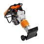 VEVOR Jumping Jack Compactor, 6.5 HP Vibratory Rammer Fuel-Powered 196 cc Engine Tamper, 3600 lbs Impact Force, 26" Max Compaction Depth, for Soil, Gravel, Footings, Concrete Slabs, and Foundations