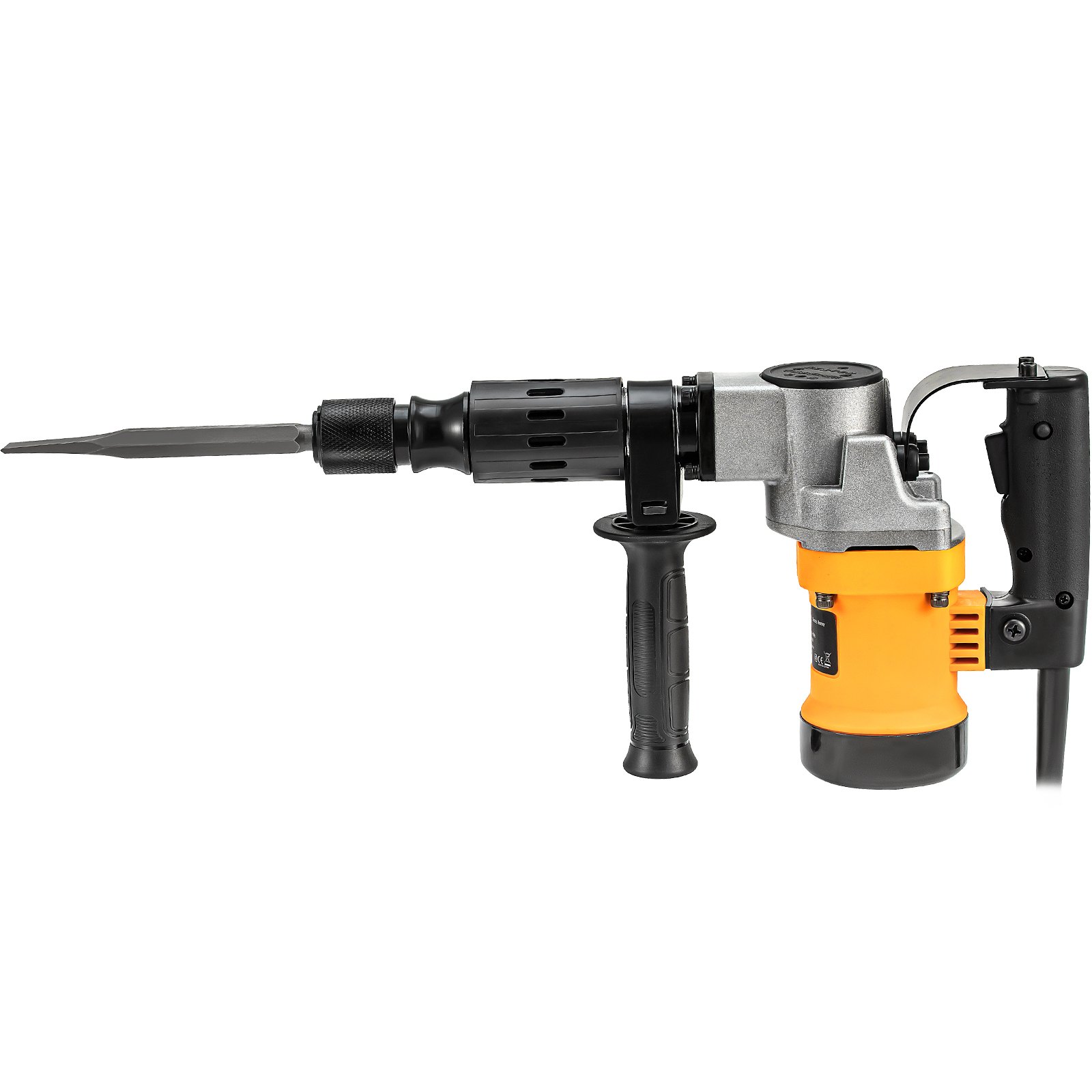 VEVOR Demolition Hammer, 0.67" 9.5 Amp Corded Concrete Breaker Accepts SDS-Plus Bits, 1050W Jack Hammer w/Flat and Point Chisel Bits & Case, 6.5 Joule Concrete Jack for Breaking tough Ground & Wall
