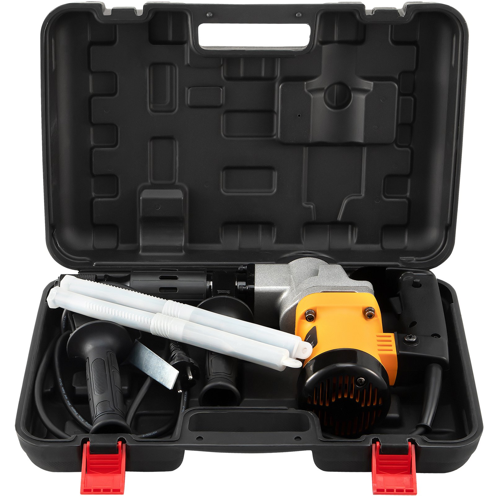 VEVOR Demolition Hammer, 0.67" 9.5 Amp Corded Concrete Breaker Accepts SDS-Plus Bits, 1050W Jack Hammer w/Flat and Point Chisel Bits & Case, 6.5 Joule Concrete Jack for Breaking tough Ground & Wall