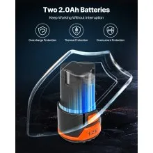 VEVOR Impact Driver, 1/4 Inch, 3000 RPM Max Speed, 12 V Brushless Motor, Electric Cordless Impact Driver Kit with Battery and Charger, 20 Bits, LED Work Light, for Furniture, Electrical, Home Repairs
