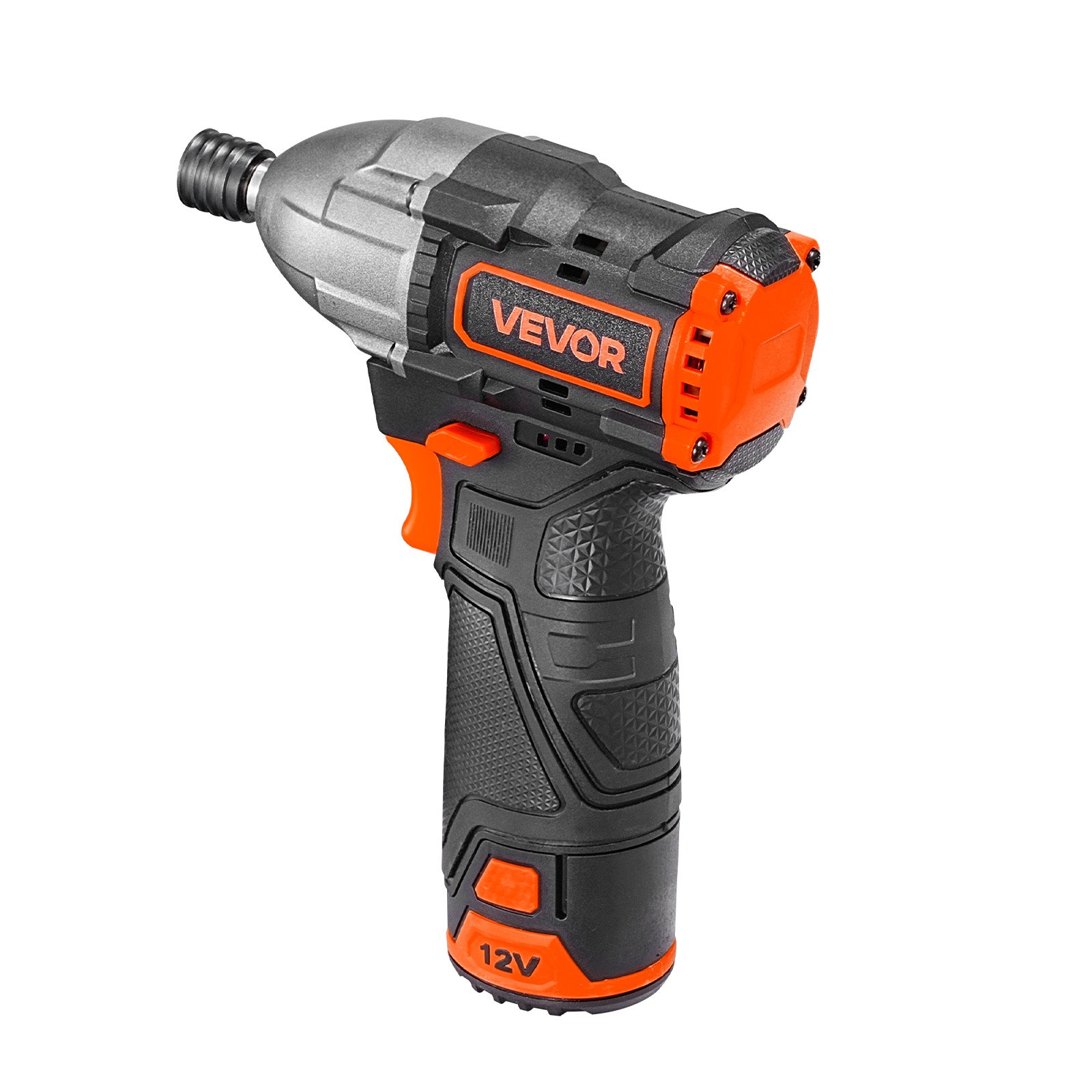 VEVOR Impact Driver, 1/4 Inch, 3000 RPM Max Speed, 12 V Brushless Motor, Electric Cordless Impact Driver Kit with Battery and Charger, 20 Bits, LED Work Light, for Furniture, Electrical, Home Repairs