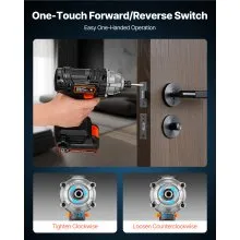 VEVOR Impact Driver, 1/4 Inch, 2800 RPM Max Speed, 20 V Powerful Motor, Electric Cordless Impact Driver Kit with Battery and Charger, 10 Bits, LED Work Light, for Furniture, Electrical, Home Repairs