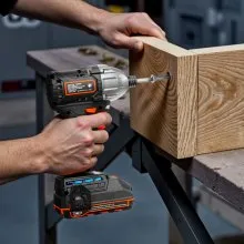 VEVOR Impact Driver, 1/4 Inch, 2800 RPM Max Speed, 20 V Brushless Motor, Electric Cordless Impact Driver Kit with Battery and Charger, 20 Bits, LED Work Light, for Furniture, Electrical, Home Repairs
