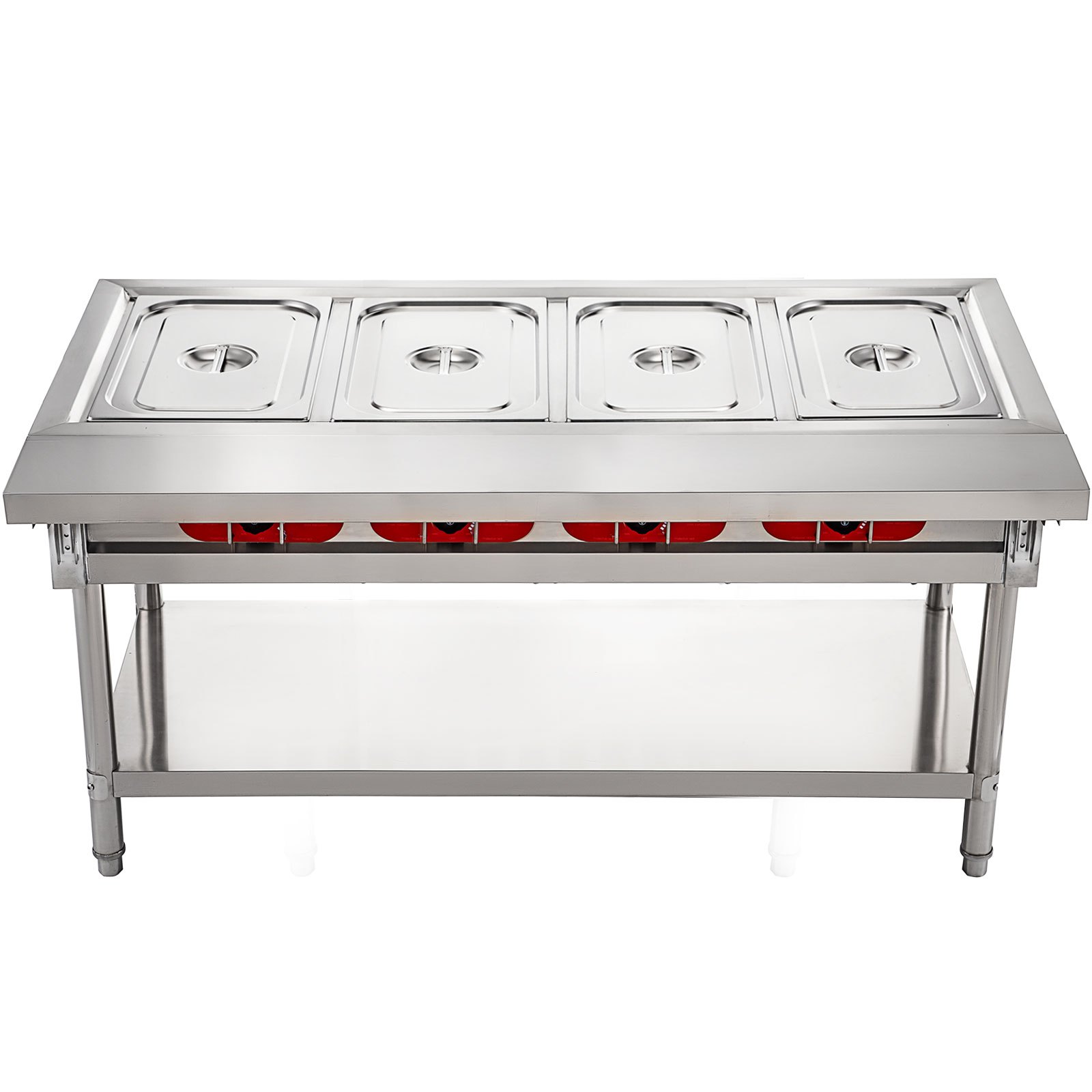 Commercial Steam Table Electric Bain-Maire Food Warmer Food Prep Table 3000W