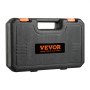 VEVOR impact socket set in a durable black case with orange latches and branding.