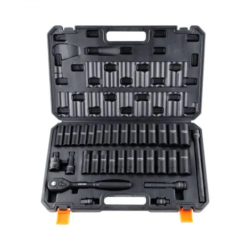 Löökpadrunite komplekt 1/2", 33-osa, 10-24 mm, Cr-V