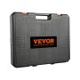 VEVOR impact socket set black carrying case with orange accents and brand logo.