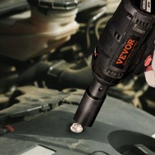 VEVOR 3/8" Drive Impact Socket Sæt, 48 stykker Socket Sæt SAE （5/16" -3/4"） & metrisk （8-22mm）6 Point Cr-V Drive Extension Bar Universalled & Power Drill Adapter Inkluderer opbevaringstaske