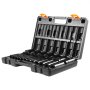 VEVOR Impact Socket Set, 1/2" 19 Piece Impact Sockets, Deep Socket, 6-Point Sockets, 1/2 Inches Drive Socket Set Impact 3/8 inch - 1-1/2 inch, Cr-V Rugged Construction, with a Storage Cage