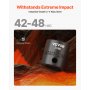 VEVOR Impact Socket Set 1/2 Inches 26 Piece Impact Sockets, Shallow Socket, 6-Point Sockets, Rugged Construction, CR-V, 1/2 Inches Drive Socket Set Impact Metric 10mm - 36mm, with a Storage Cage