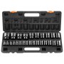 VEVOR Impact Socket Set 1/2 Inches 26 Piece Impact Sockets, Shallow Socket, 6-Point Sockets, Rugged Construction, CR-V, 1/2 Inches Drive Socket Set Impact Metric 10mm - 36mm, with a Storage Cage