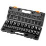 VEVOR Impact Socket Set 1/2 Inches 26 Piece Impact Sockets, Shallow Socket, 6-Point Sockets, Rugged Construction, CR-V, 1/2 Inches Drive Socket Set Impact Metric 10mm - 36mm, with a Storage Cage