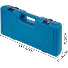VEVOR Impact Socket Set 1/2 Inches 26 Piece Impact Sockets, Shallow Socket, 6-Point Sockets, Rugged Construction, CR-V, 1/2 Inches Drive Socket Set Impact Metric 10mm - 36mm, with a Storage Cage