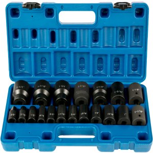 VEVOR Impact Socket Set 1/2 Inches 19 Piece Sockets Standard Assortment