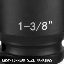 VEVOR Impact Socket Set 1/2 Inches 19 Piece Impact Sockets, Standard Socket Assortment, 1/2 Inches Drive Socket Set Impact Standard SAE (3/8 Inches to 1-1/2 Inches) 6-point Hex Sockets
