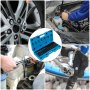 VEVOR Impact Socket Set 3/8 Inches 26 Piece Impact Sockets, Deep / Standard Socket, 6-Point Sockets, Rugged Construction, Cr-V Socket Set Impact Metric 7mm - 19mm, with a Storage Cage
