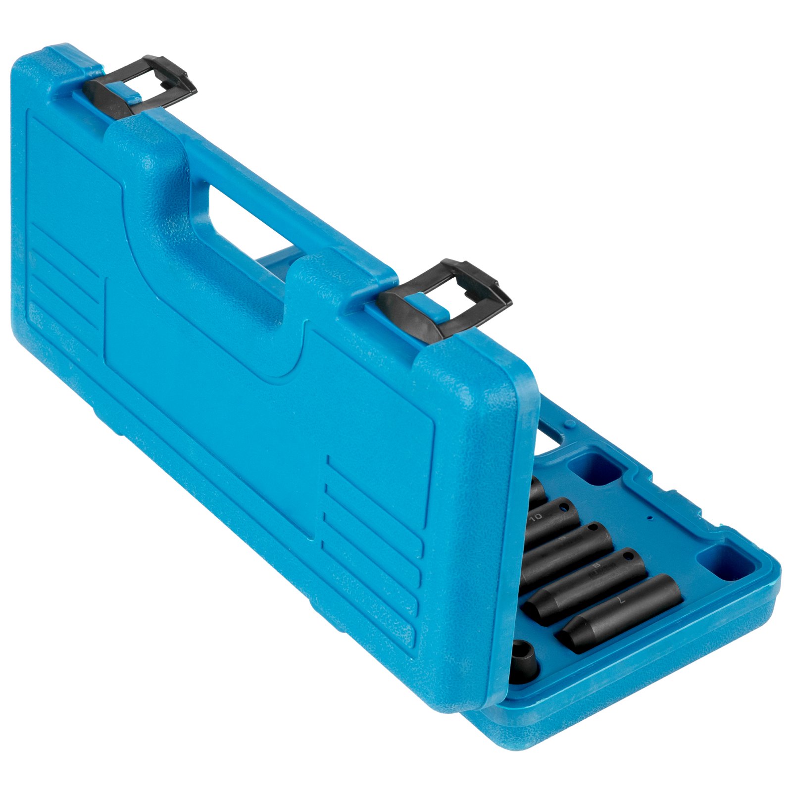 VEVOR Impact Socket Set 3/8 Inches 26 Piece Impact Sockets, Deep / Standard Socket, 6-Point Sockets, Rugged Construction, Cr-V Socket Set Impact Metric 7mm - 19mm, with a Storage Cage