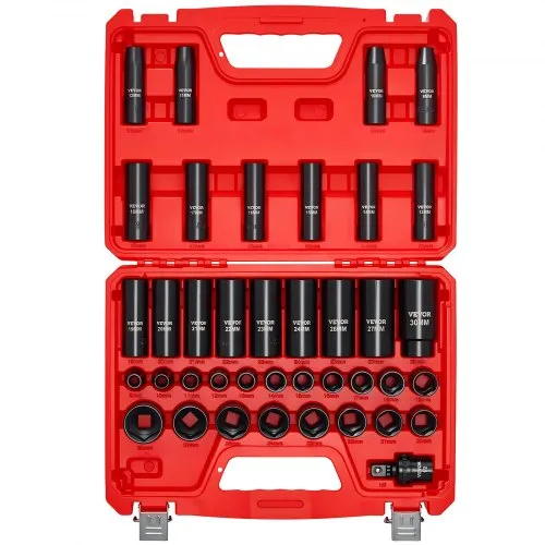 Löökpadrunite komplekt 1/2", 39 tk, 9-30 mm, sügavad ja madalad