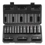 VEVOR 3/8" Drive Impact Socket Set, 15 Piece Deep Socket Set Metric 8-22mm, 6 Point Cr-Mo Alloy Steel for Auto Repair, Easy-to-Read Size Markings, Rugged Construction, Includes Storage Case