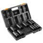 VEVOR Impact Sockets Set 8 stk 6-punkts 1" Drive Bit Ratchet Tool Kit Case