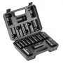 VEVOR 3/8" Drive Impact Socket Set, 11 Piece Deep Socket Set SAE 5/16"-1", 6 Point CR-V Alloy Steel for Auto Repair, Easy-to-Read Size Markings, Rugged Construction, Includes Storage Case