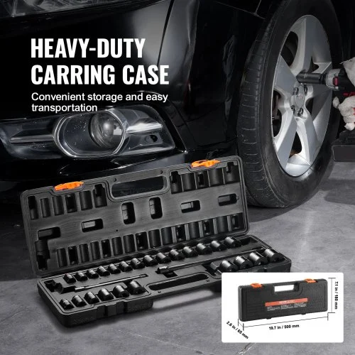 Löökpadrunite komplekt 3/8", 29-osa, 8-22 mm, Cr-V — pilt 6