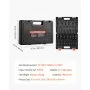 VEVOR Impact Socket Set, 1/2" 19 Piece Impact Sockets, Deep Socket, 6-Point Sockets, 1/2" Drive Set 3/8" to 1-1/2", Cr-V Rugged Construction, Easy to Identify, with a Sturdy Storage Case, for Vehicles