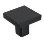VEVOR Cabinet Knobs, 10 Pack, 1.18 Inch Black Zinc Alloy Drawer Pulls & Door Handles, Square Kitchen Solid Knobs Dresser Handles, Cupboard Hardware with Screws for Bathroom Closet Cabinets Drawers