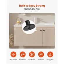 VEVOR Cabinet Knobs Drawer Kitchen Pulls 30 Pack 31 mm Mushroom Knob Zinc Alloy
