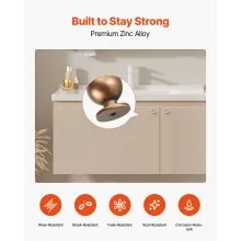 VEVOR Cabinet Knobs Drawer Kitchen Pulls 12 Pack 25 mm Round Handle Zinc Alloy