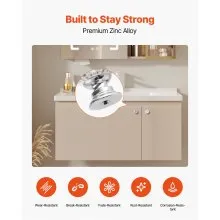 VEVOR Cabinet Knobs Drawer Kitchen Pulls 12 Pack 31 mm Diamond Handle Acrylic