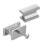 VEVOR Cabinet Knobs, 10 Pack, 36 mm Zinc Alloy Drawer Pulls Door Handles, Rectangular Kitchen Dresser Solid Knobs, Cupboard Hardware with Screws for Bathroom Closet Cabinets Drawers, Chrome Color