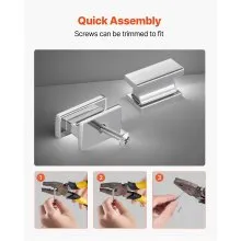 VEVOR Cabinet Knobs Drawer Kitchen Pulls 10 Pack 36 mm Rectangular Zinc Alloy
