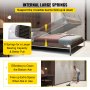 VEVOR DIY Murphy Bed Hardware Kit Vertical Mounting Wall Bed Springs Mechanism Heavy Duty Bed Support Hardware DIY Kit for King Queen Bed