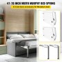 VEVOR Murphy Mounting Wall Springs Mechanism Heavy Duty Support Hardware DIY Kit for King Queen Bed (Vertical), White