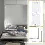 VEVOR - Mecanismo de resortes de pared Murphy para montaje en pared, kit de hardware de soporte resistente para cama King y Queen (vertical), color blanco