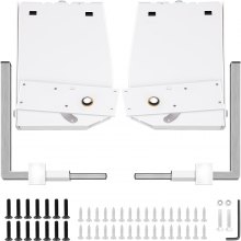 VEVOR Murphy Mecanismo de montagem de molas de parede Kit DIY de hardware de suporte pesado para cama king size (vertical), branco