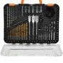VEVOR Drill Bit Set, 100 Pieces Drill and Driver Bit Set, Screwdriver Bit Set Suitable for Wood Metal Cement Drilling and Screw Driving, Drill Bit Sets Combo Kit Assorted in Organized Carrying Case